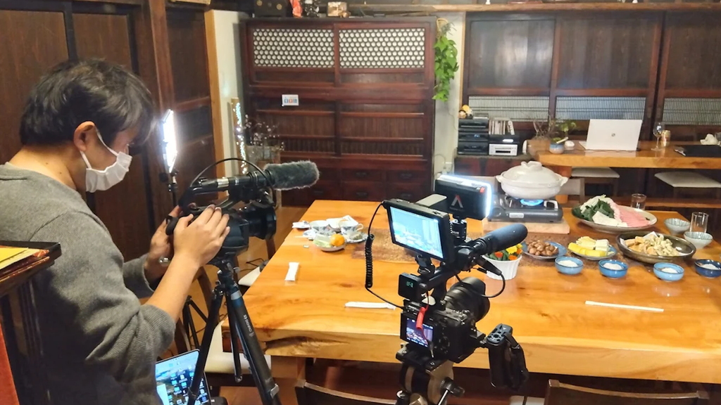 撮影 カメラ 食卓 古民家